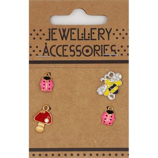 CHRM ENAMEL 4PC LADYBUGS