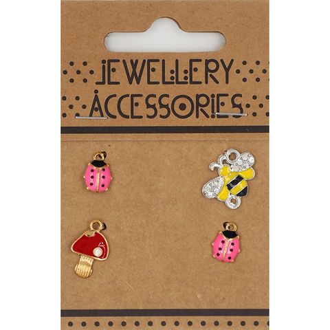 CHRM ENAMEL 4PC LADYBUGS