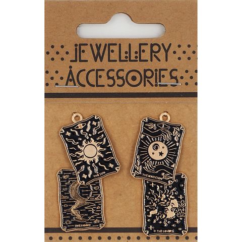 CHARM ENAMEL 4PC CELESTIALS