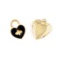 CHRM ENAMEL 2PC HEART LOCKET