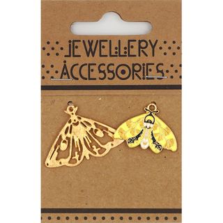 CHRM ENAMEL 2PC BFLIES