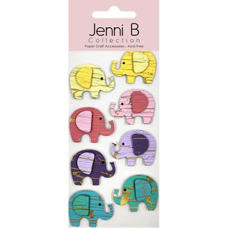 JENNI B CRACKLED ELEPHANT 8PC