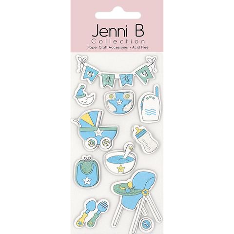 JENNI B BABY FOOD TIME BLUE 11PC