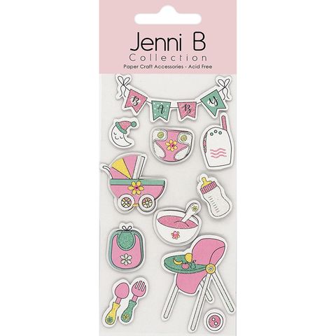 JENNI B BABY FOOD TIME PINK 11PC