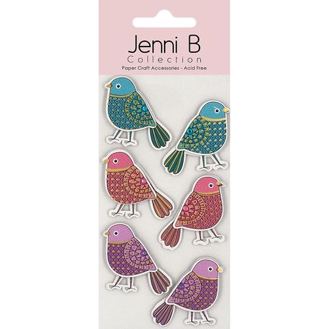 JENNI B DOODLE BIRD 6PC