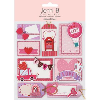 JENNI B HANDMADE LOVE TAG 8PC