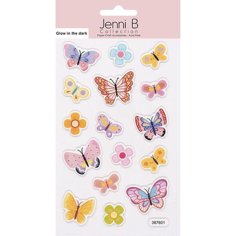 JENNI B GLOW IN DARK PUFF BUTTERFLY