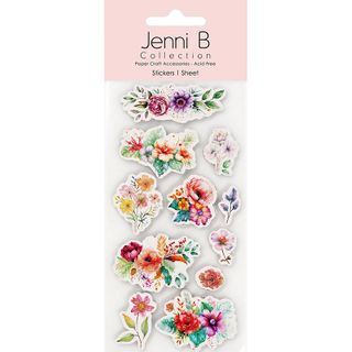 Jenni B Sticker Floral Sparkle 11pc
