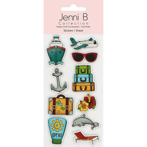 Jenni B Sticker Travel Cruise Ship 10pc