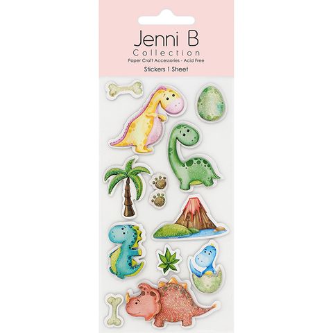Jenni B Sticker Dino Party 12pc