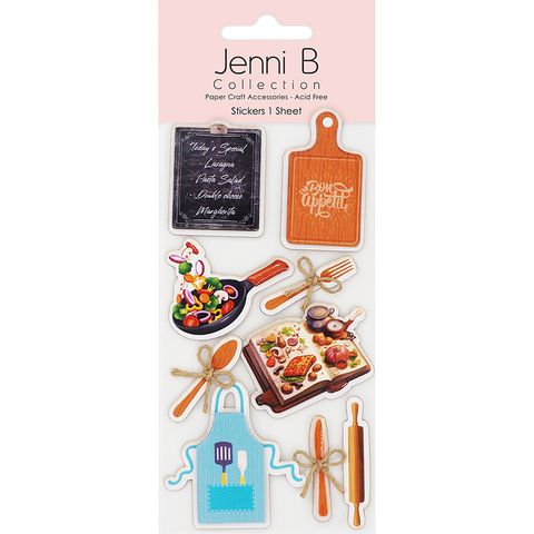 Jenni B Sticker Kitchen Counter 9pc