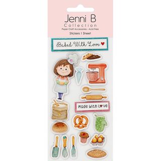 Jenni B Sticker Baked With Love 18pc