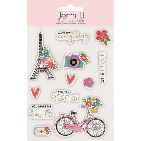 Jenni B Sticker Paris 12pc