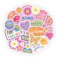 Jenni B Diecut Stcker Positive Vibe 20pc