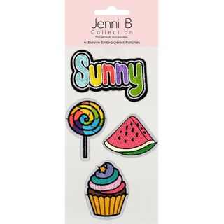 Jenni B Adhesive Emb Sunny Treats 4pc