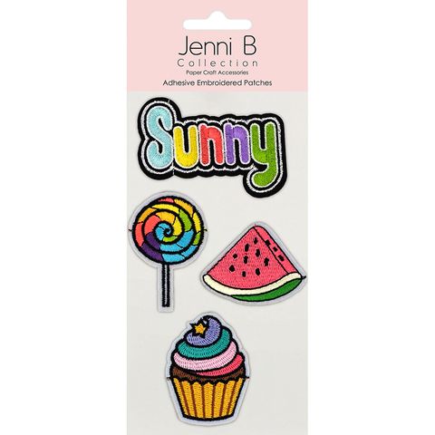 Jenni B Adhesive Emb Sunny Treats 4pc
