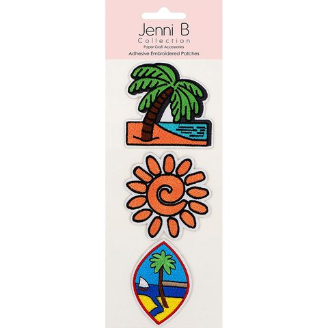 Jenni B Adhesive Emb Beach vibes 3pc
