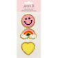 Jenni B Adhesive Emb Patches Rainbow 3pc