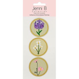 Jenni B Adhesive Emb Vintage Floral 3pc