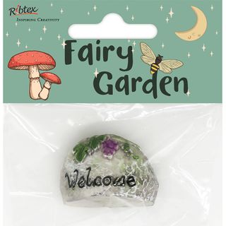 MINI RESIN WELCOME ROCK 1PC