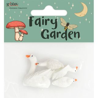 MINI RESIN GEESE 4PC