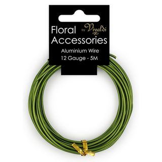 FLORAL WIRE GREEN 12GG 5M