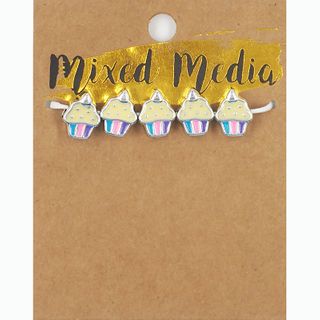 MINI ENAMEL BD SILV MULTI CAKE 5PC