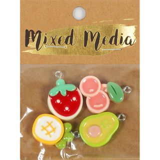 MM FLAT FRUIT CHARMS 4PC