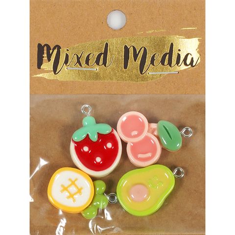 MM FLAT FRUIT CHARMS 4PC