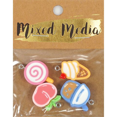 MM FLAT FOOD CHARMS 4PC