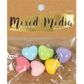 MM BUBBLE HEART CHARMS 6PC