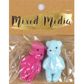 MM TEDDY BEAR BEADS 2PC