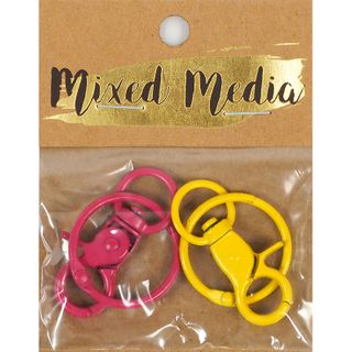 MM CIRCLE LOBSTER CLASP KEY CHAIN 2PC