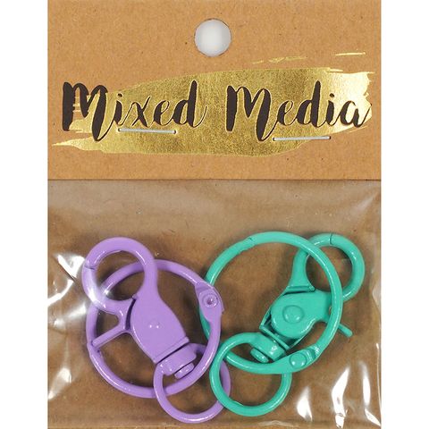 MM CIRCLE LOBSTER CLASP KEY CHAIN 2PC