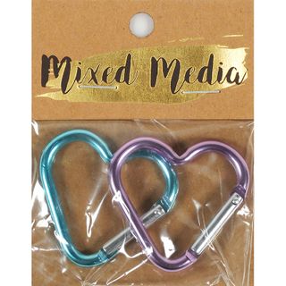 MM HEART SHAPED CARABINER 2PC
