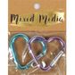 MM HEART SHAPED CARABINER 2PC