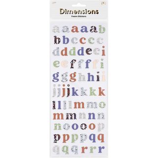 DIMENSIONS BLUE BELLE FOAM ALPHABET