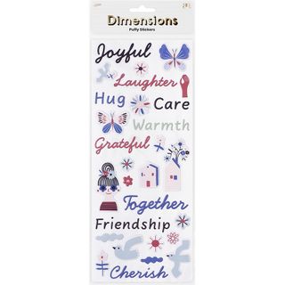 DIMENSIONS BLUE BELLE PUFFY PHRASE