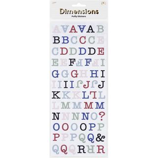 DIMENSIONS BLUE BELLE PUFFY ALPHABET