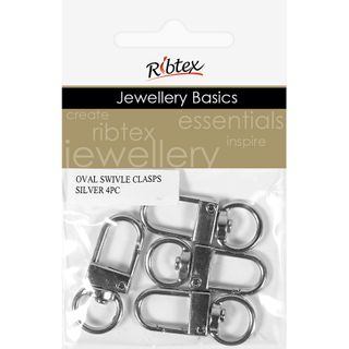 OVAL SWIVLE CLASPS 4PC