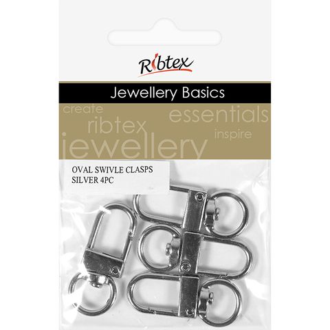 OVAL SWIVLE CLASPS 4PC