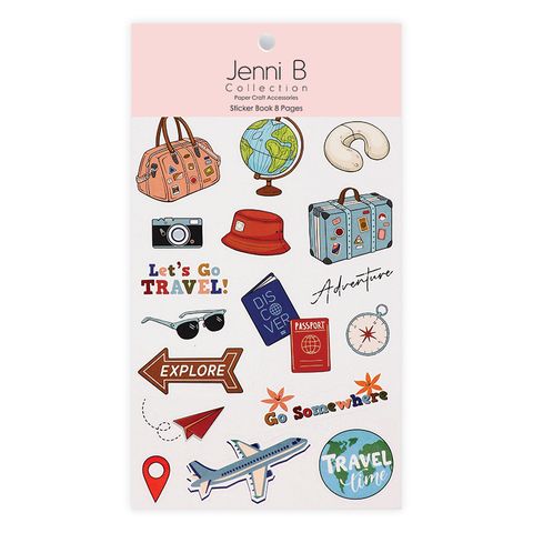 Jenni B Sticker Book Travel 8pg