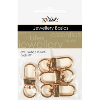 OVAL SWIVLE CLASPS 4PC