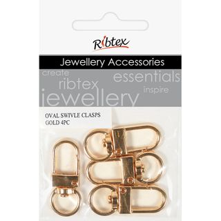 OVAL SWIVLE CLASPS 4PC