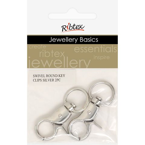 SWIVEL ROUND KEY CLIPS 2PC