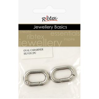 OVAL CARABINER 2PC