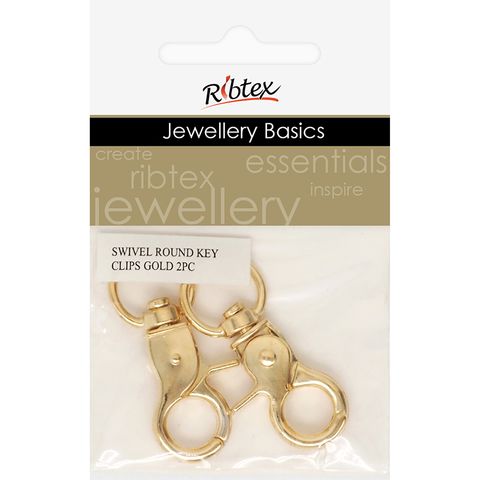 SWIVEL ROUND KEY CLIP 2PC