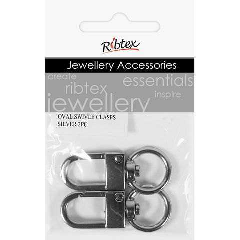 OVAL SWIVLE CLASPS 2PC