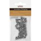 JF LARGE ROPE CHAIN DARK SILVER 60CM