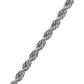 JF LARGE ROPE CHAIN DARK SILVER 60CM
